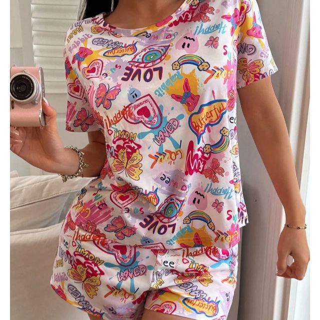 A Matching Two-Piece Loungewear Set 