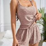 Dusty Rose Eyelet Lounge Set